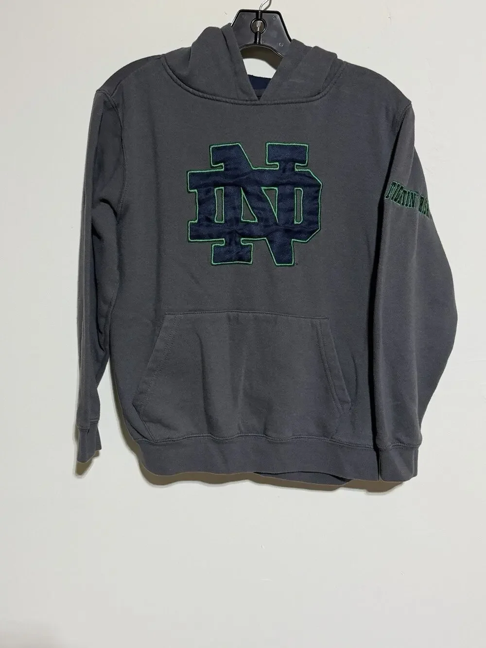 University Notre Dame Sweatshirt‎ Youth Large Fightin’ Irish Hoodie Pullover